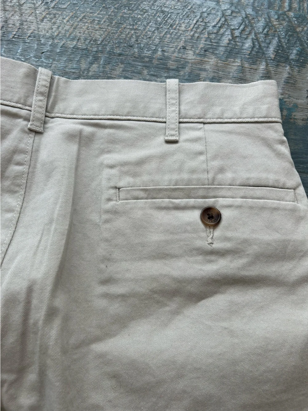J. Crew Men's Flat Front Chino Shorts in Light Tan Stone Color